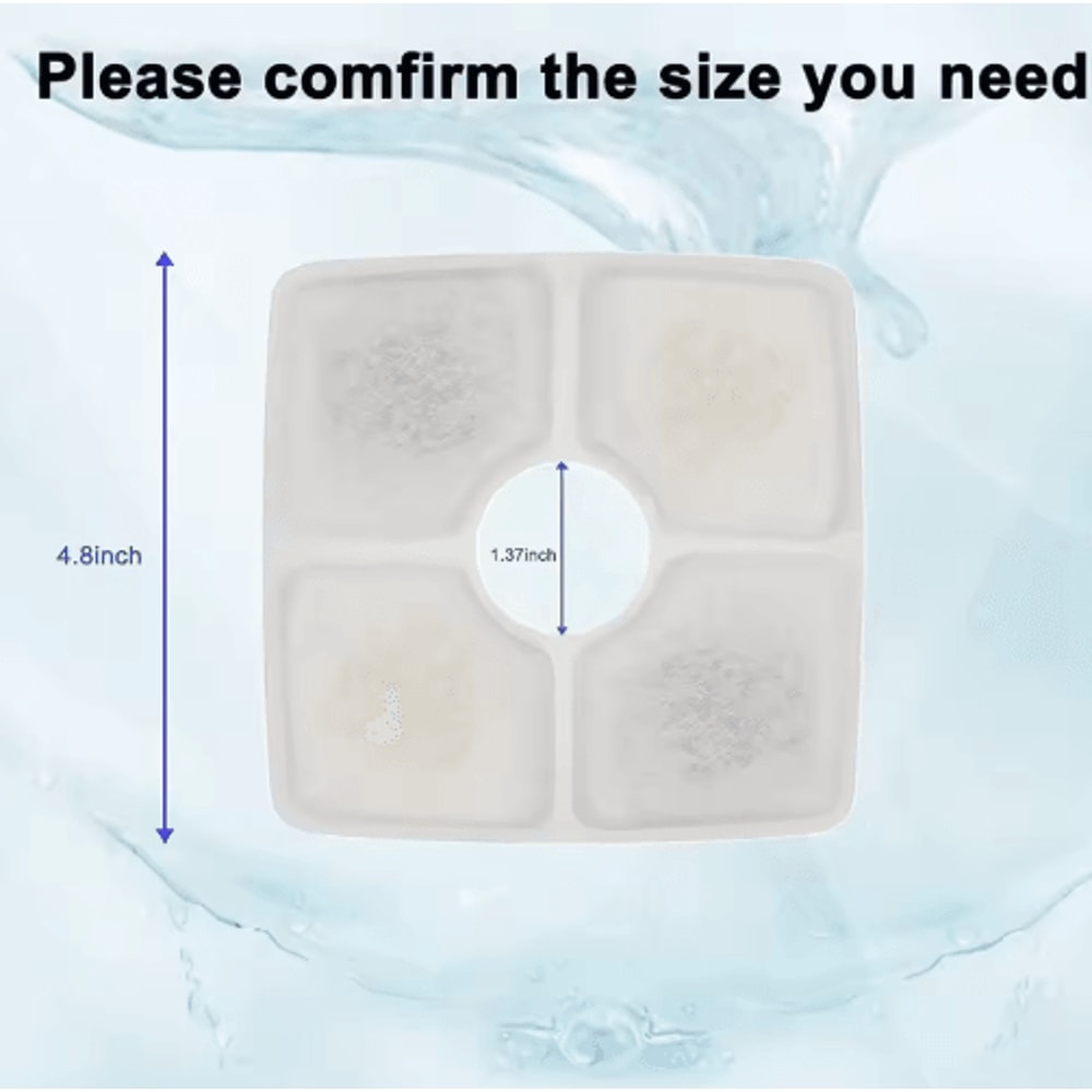 MultiLayer Activated Carbon Replacement Filters For Cat Water Fountains 3