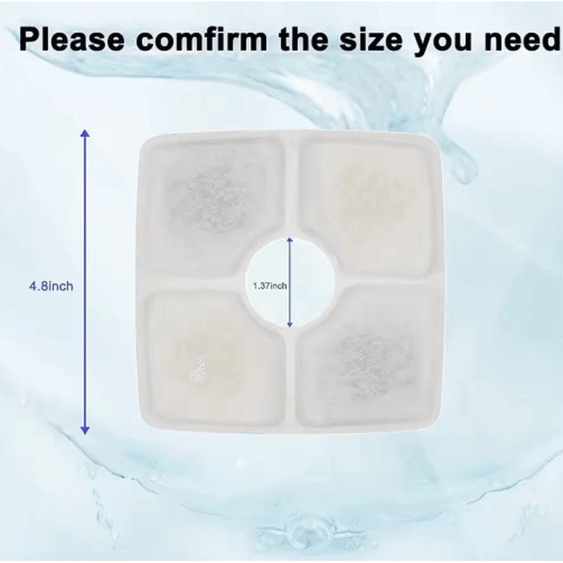 MultiLayer Activated Carbon Replacement Filters For Cat Water Fountains 3