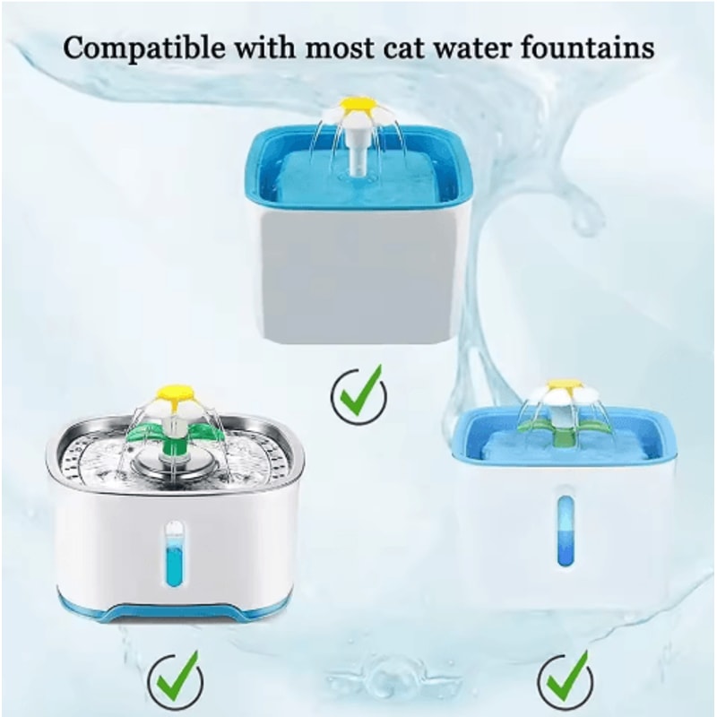 MultiLayer Activated Carbon Replacement Filters For Cat Water Fountains 6