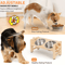 PawRise Adjustable Elevated Pet Bowl Stand With Stainless Steel Dishes 4