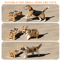 PawRise Adjustable Elevated Pet Bowl Stand With Stainless Steel Dishes 5