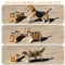 PawRise Adjustable Elevated Pet Bowl Stand With Stainless Steel Dishes 5