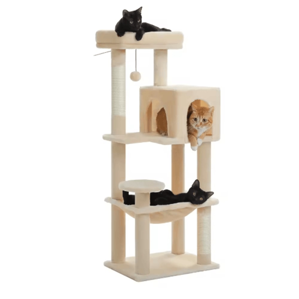 Climb Nest Multi Level Cat Tree Tower With Hammock Condo Scratching Posts 3