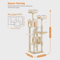 Climb Nest Multi Level Cat Tree Tower With Hammock Condo Scratching Posts 9