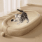 ScratchLoung Sisal Cat Scratcher Sofa With Interactive Ball Toy 7