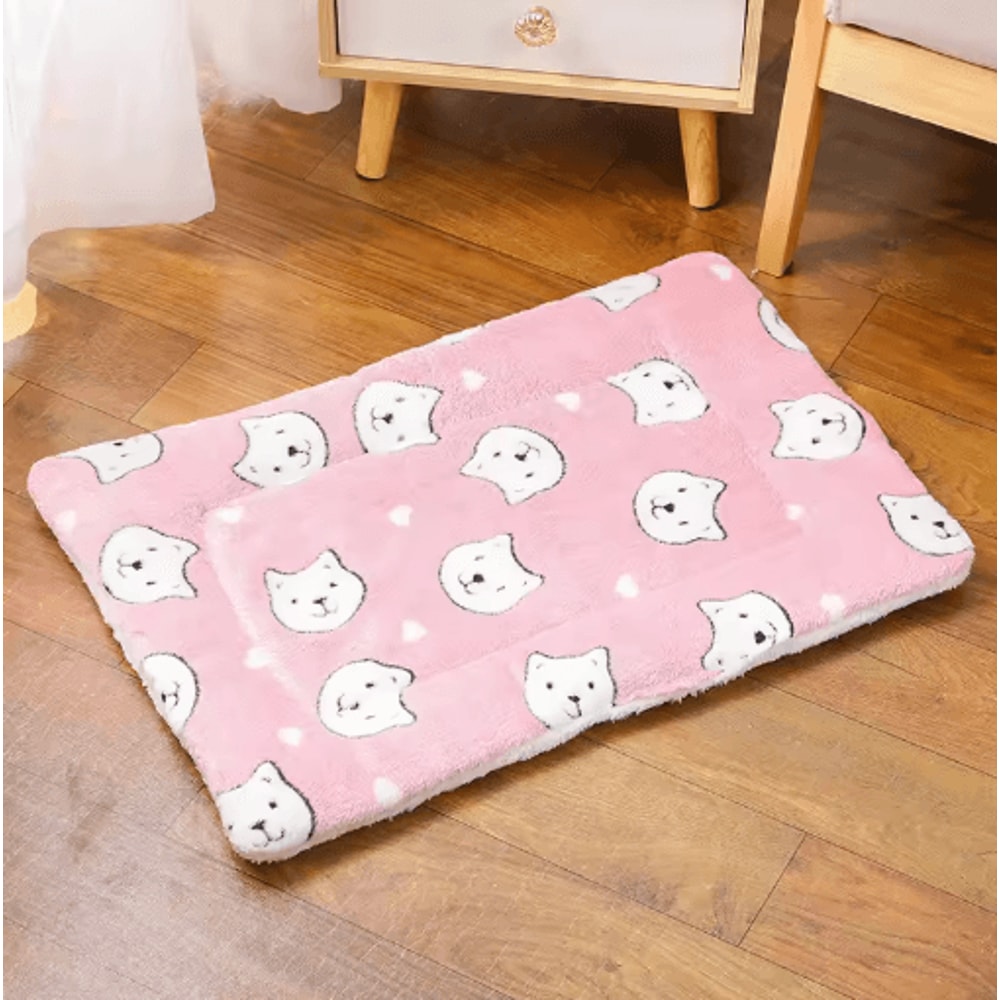 Cloud Nest Thickened Flannel Pet Sleeping Mat Warm Cushion For Cats Small Dogs 1