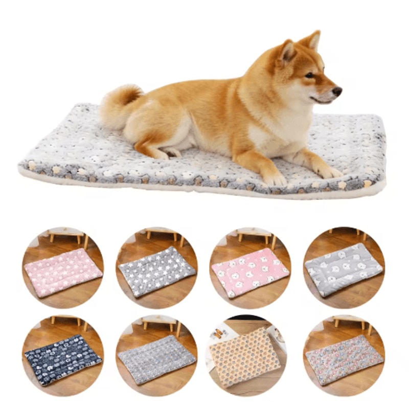Cloud Nest Thickened Flannel Pet Sleeping Mat Warm Cushion For Cats Small Dogs 0