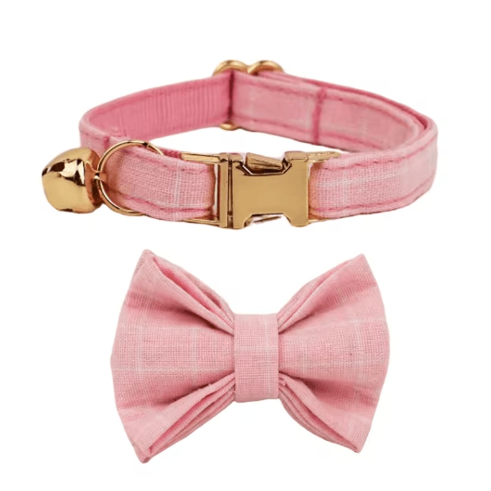 Bella Bow Personalized Cat Collar With Adjustable Safety Buckle 4