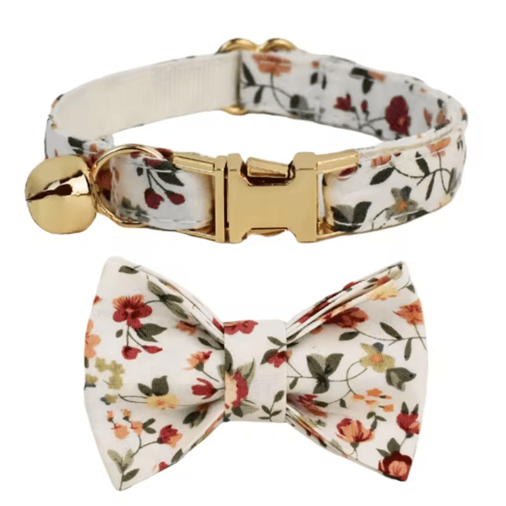 Bella Bow Personalized Cat Collar With Adjustable Safety Buckle 9