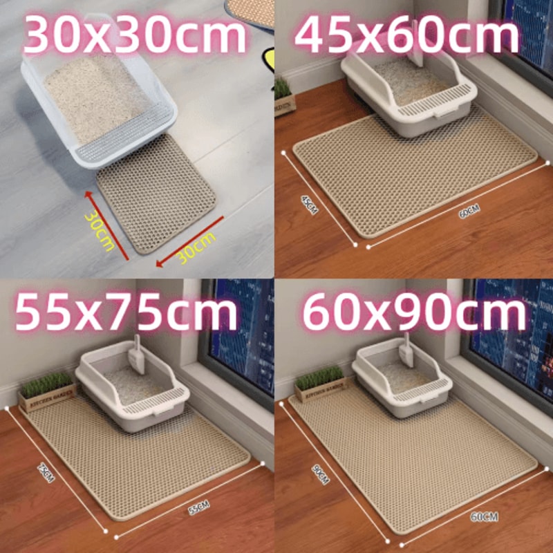 CleanStep Double Layer Waterproof Cat Litter Mat NonSlip Floor Protection Pad 2