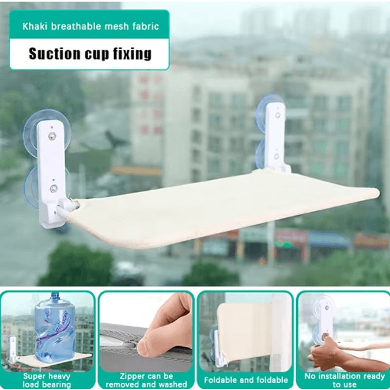 SkyLounge Foldable Window Cat Hammock With Suction Cups 3