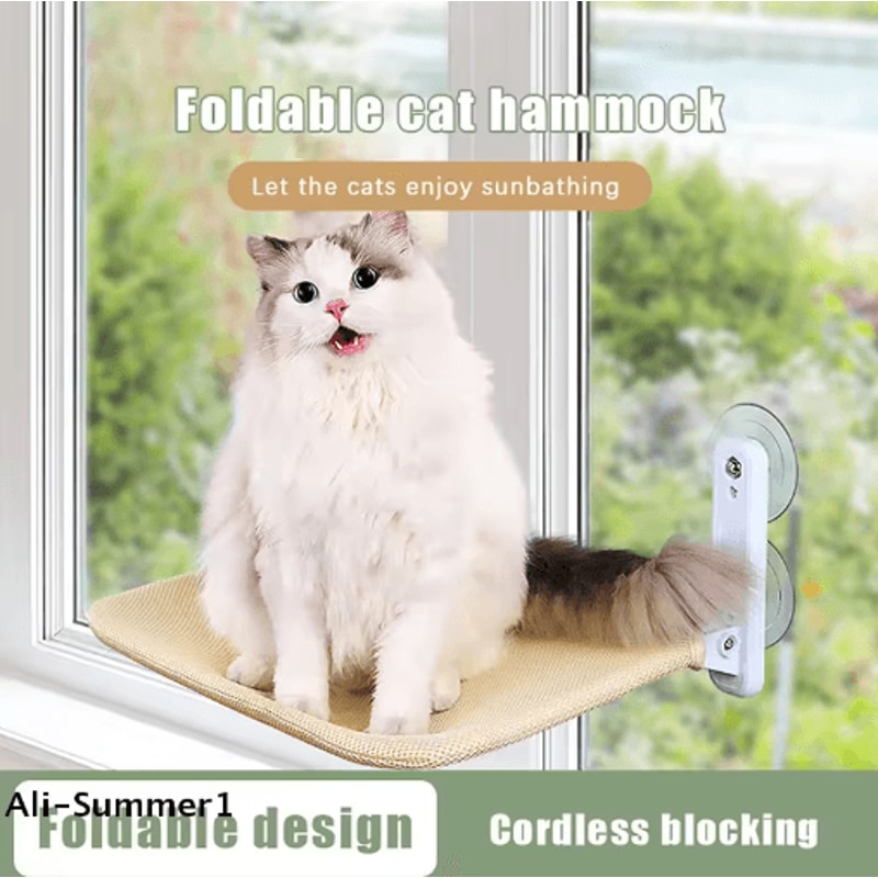 SkyLounge Foldable Window Cat Hammock With Suction Cups 7