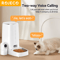 ROJECO Smart Automatic Cat Feeder With 360 Camera WiFi Control 6