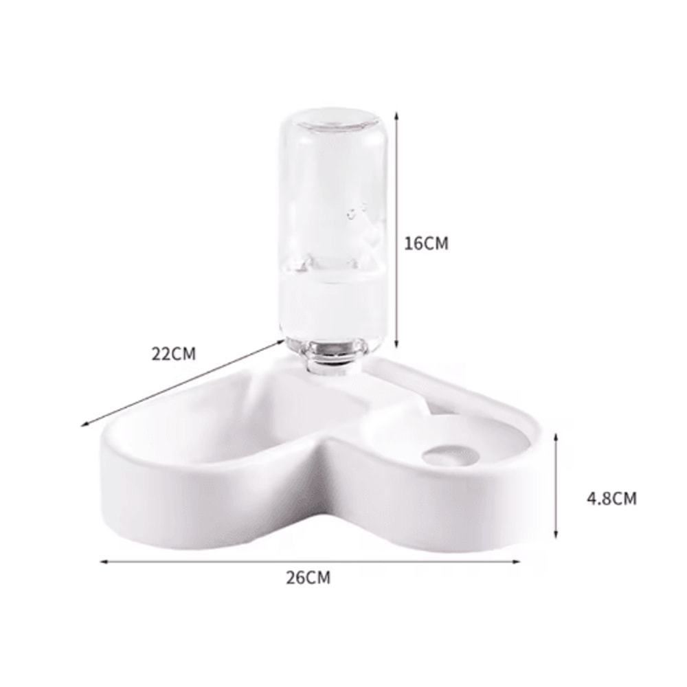 HydraPaws Automatic Pet Feeding Drinking Bowl Dua LUse Food And Water Station 1