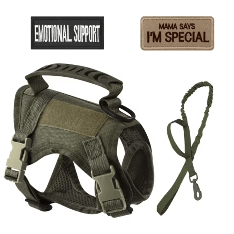 TrailGuar Tactical Cat Harness Leash Vest Set For Outdoor Adventures 1
