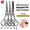 Fenice Professional Round Tip Pet Grooming Scissors Safe Trimming Tool For Eyes Face Paws 0