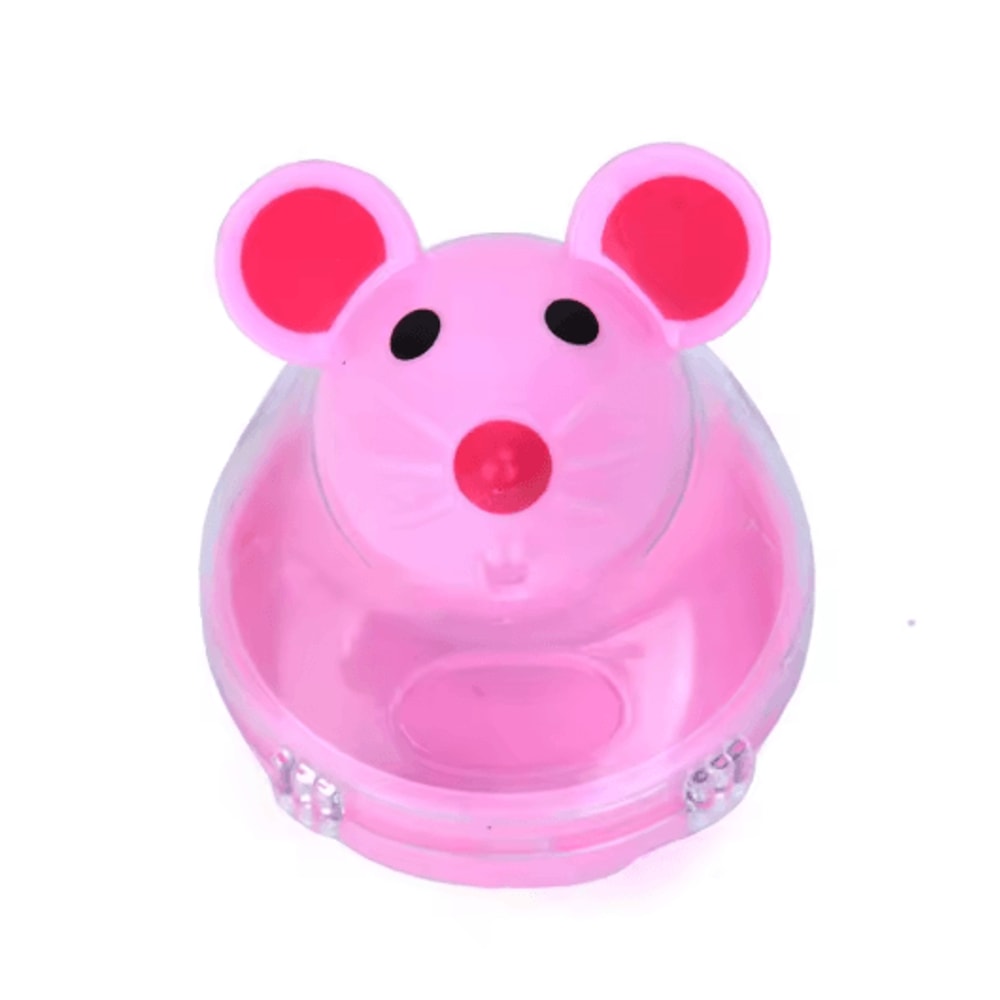 Cheesy Chase Interactive Mouse Treat Ball Slow Feeding Puzzle Cat Toy 2