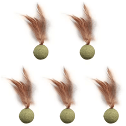 mintypaws edible catnip ball toy interactive dental & chasing treat for cats