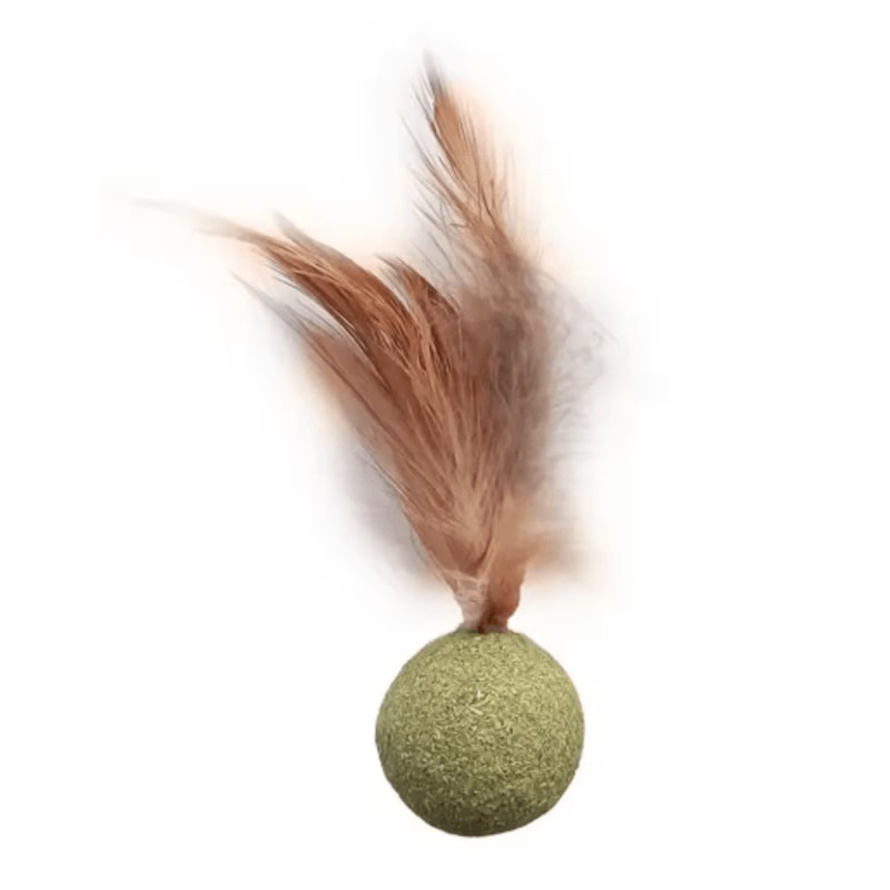 MintyPaws Edible Catnip Ball Toy Interactive Dental Chasing Treat For Cats 4