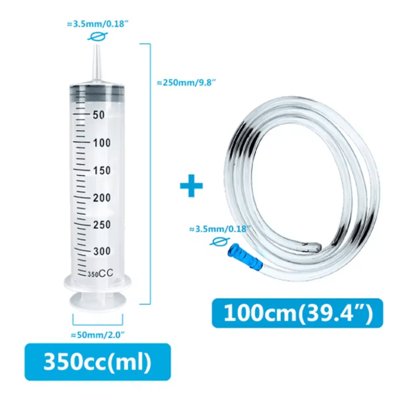Flow Master Large Capacity Feeding Syringe Kit With Hose MultiPurpose Pet Care Injector 1