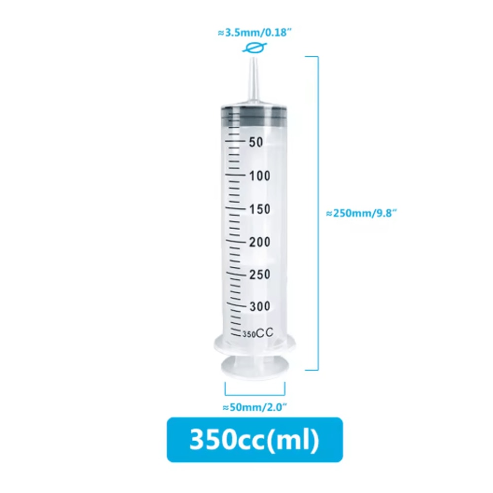 Flow Master Large Capacity Feeding Syringe Kit With Hose MultiPurpose Pet Care Injector 7