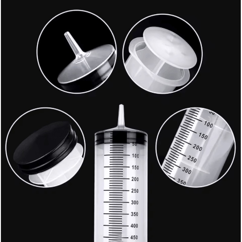Flow Master Large Capacity Feeding Syringe Kit With Hose MultiPurpose Pet Care Injector 16