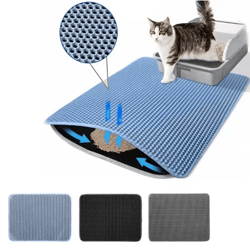 litterlock double layer waterproof cat litter mat – non-slip sand trapping pad