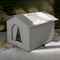 Weather Shield Outdoor Cat House With Stand Insulated Oxford Cloth Pet Shelter 4