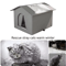 Weather Shield Outdoor Cat House With Stand Insulated Oxford Cloth Pet Shelter 8