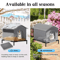 Weather Shield Outdoor Cat House With Stand Insulated Oxford Cloth Pet Shelter 9