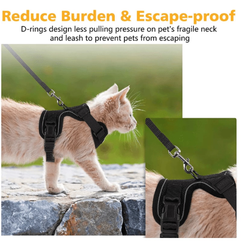 EasyControl Escape Proof Cat Harness Leash Vest For Safe Walking 6