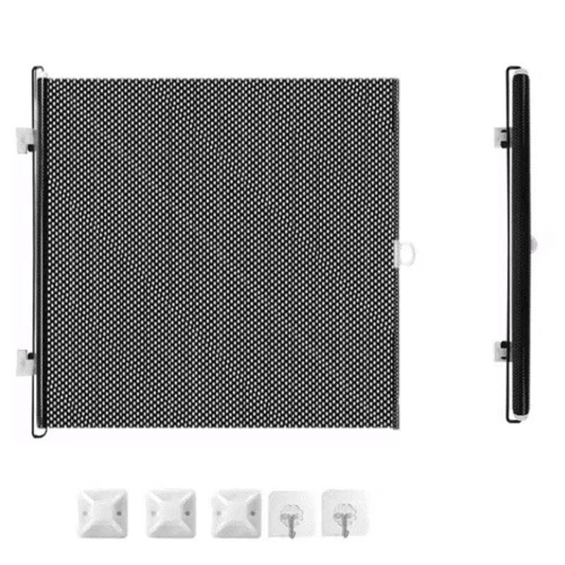 SafeSpan Retractable Pet Safety Gate Folding Mesh Barrier For Stairs Doorways 1
