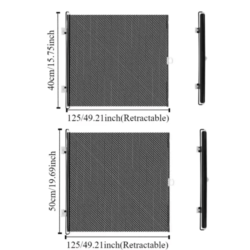 SafeSpan Retractable Pet Safety Gate Folding Mesh Barrier For Stairs Doorways 4