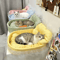 RoyalSnuggle LaceTrimmed Princess Pet Sofa Bed Plush Oval Bed For Cats Small Dogs 0