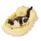 RoyalSnuggle LaceTrimmed Princess Pet Sofa Bed Plush Oval Bed For Cats Small Dogs 2