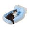 RoyalSnuggle LaceTrimmed Princess Pet Sofa Bed Plush Oval Bed For Cats Small Dogs 5