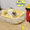 RoyalSnuggle LaceTrimmed Princess Pet Sofa Bed Plush Oval Bed For Cats Small Dogs 7