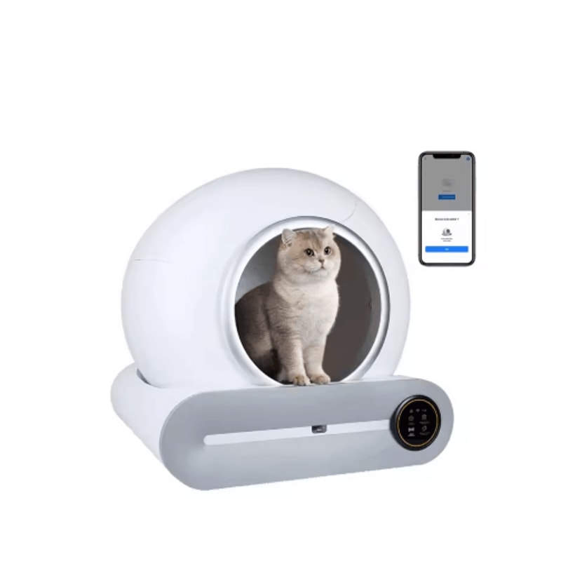 Tonepie 65L Smart SelfCleaning Cat Litter Box Fully Enclosed Automatic Pet Toilet 1