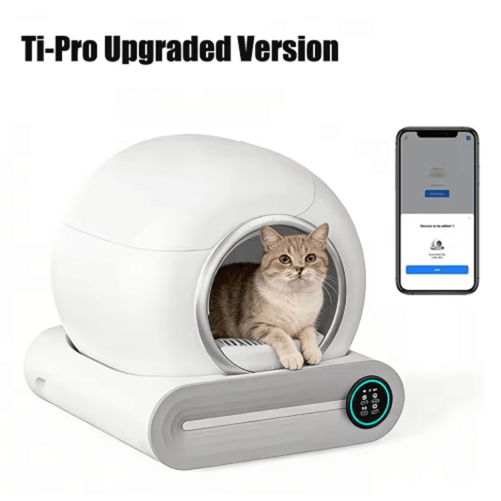 Tonepie 65L Smart SelfCleaning Cat Litter Box Fully Enclosed Automatic Pet Toilet 2