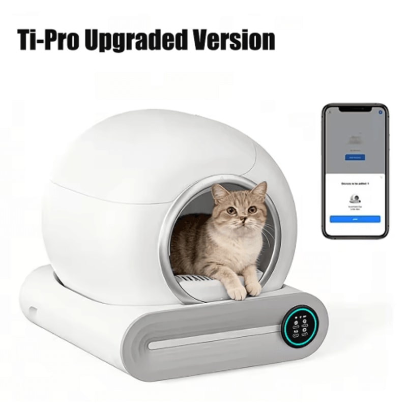 Tonepie 65L Smart SelfCleaning Cat Litter Box Fully Enclosed Automatic Pet Toilet 2