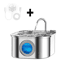Transparent Cat Water Fountain With Sensor 32L Stainless Steel Automatic Pet Water Dispenser 1