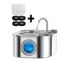 Transparent Cat Water Fountain With Sensor 32L Stainless Steel Automatic Pet Water Dispenser 2