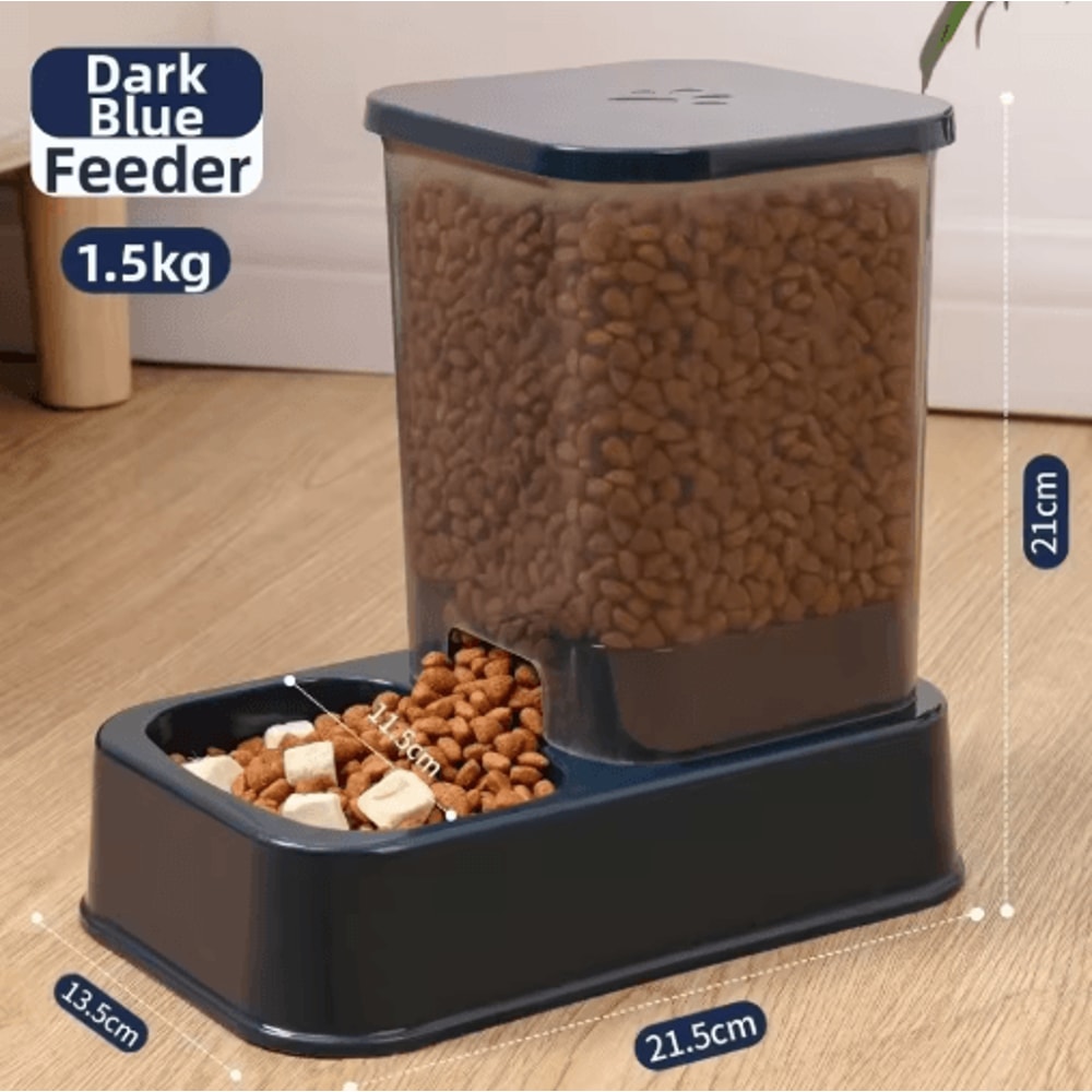 Automatic Pet Feeder Water Dispenser Set Large Capacity Food And Water Station For Cats Dogs 3