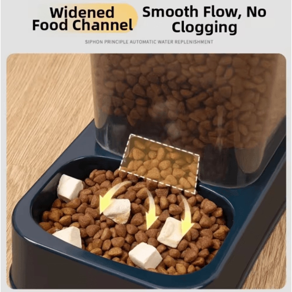 Automatic Pet Feeder Water Dispenser Set Large Capacity Food And Water Station For Cats Dogs 10
