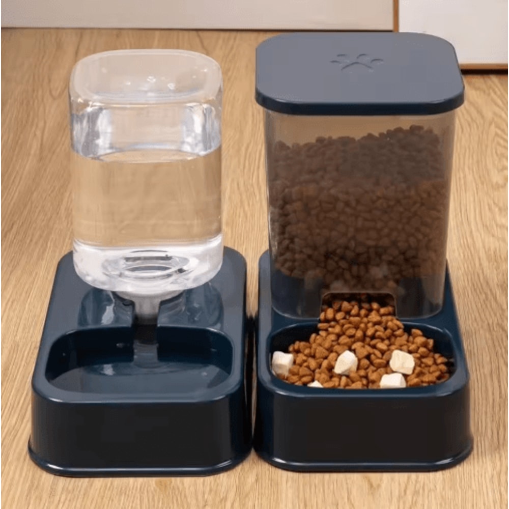 Automatic Pet Feeder Water Dispenser Set Large Capacity Food And Water Station For Cats Dogs 8