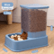 Automatic Pet Feeder Water Dispenser Set Large Capacity Food And Water Station For Cats Dogs 0