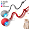Smart Rolling Cat Toy Ball With Faux Tail Rechargeable Interactive Pet Training Toy 2
