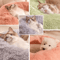 Soft Plush Donut Cat Bed Washable Faux Fur Pet Sleeping Mat For Cats Small Dogs 5