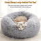 Soft Plush Donut Cat Bed Washable Faux Fur Pet Sleeping Mat For Cats Small Dogs 7
