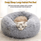 Soft Plush Donut Cat Bed Washable Faux Fur Pet Sleeping Mat For Cats Small Dogs 7